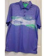 Men&#39;s Antigua Polo Shirt Golf Sports Short Sleeve Royal Oaks Size M - $24.35 CAD