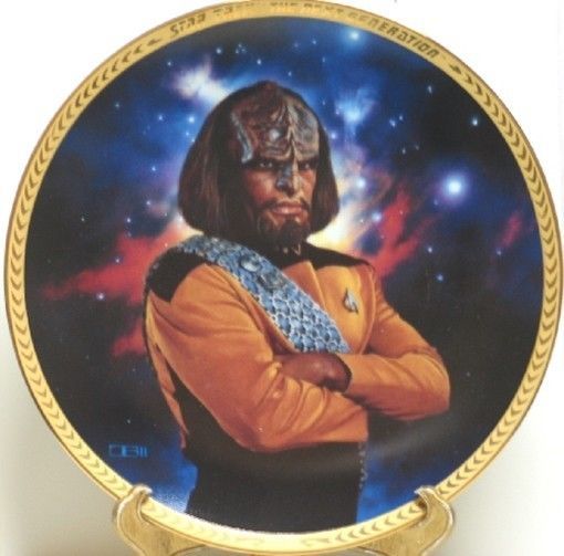 Star Trek: The Next Generation Lt. Worf Plate 1993 NEW BOXED WITH COA - £15.23 GBP