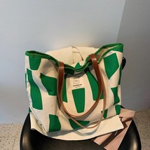 Women Tote Shoulder Handbag Large Capacity Canvas Travel Crossbody Messenger Bag - £31.79 GBP