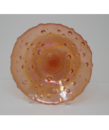 Iridescent Cranberry Carnival Glass Bubble Bowl - $553.43 MXN