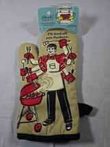 Blue Q Oven Mitt “I&#39;ll Feed All You F**kers” Super-Insulated Quilting Co... - $12.19