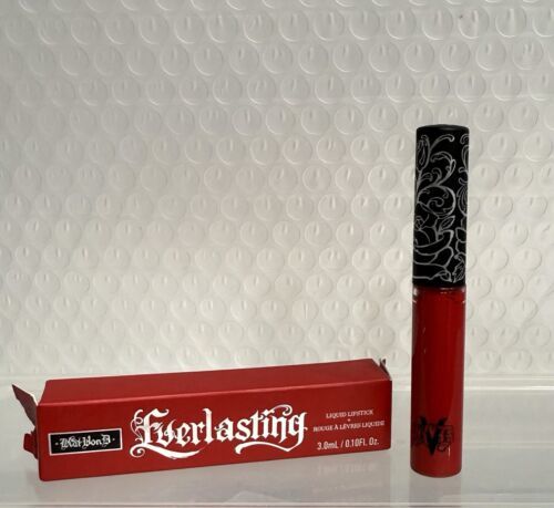 KVD Kat von D Everlasting Liquid Lipstick Outlaw Red NIB Travel Size READ
