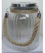 Led Solar Glass Jar Light Garden Pathway Waterproof Hanging Outdoor Lantern - $32.55 CAD
