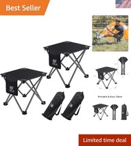 Compact 13.5-Inch Folding Stool Set - Perfect for Beach, Fishing, Hiking - $43.50