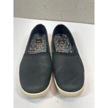 TEVA Willow Womens Slip-on Loafers Black Leather 1017150 BLK Comfort Siz... - $545.23 MXN