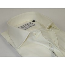 Men's Shirt Charles TYRWHITT Turkey 100% Cotton Spread Collar CHT-10 Ivory image 2