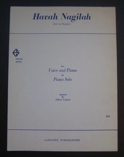 Havah Nagilah (Let Us Rejoice) - sheet music - $110.46 MXN