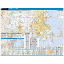 Proseries Wall Map: Massachusetts State (R) - £212.38 GBP