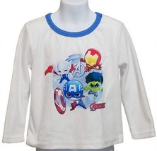 Marvel Avengers Toddler Long Sleeve Fleece Shirt Boy Tops (3 yrs old) - £9.61 GBP