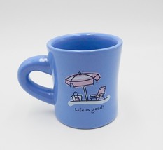 Life Is Good Beach Mug Do What You Like Coffee Tea Diner Chunky Blue - £12.50 GBP