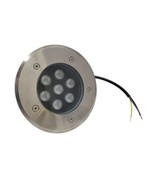 7W DC12v LED Inground Light Outdoor Garden Underground Lamp Round Pure W... - $15.85