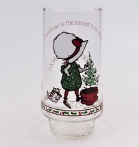 Holly Hobbie Coke Coca Cola Merry Christmas Drinking Glass 1978 Vintage - $19.80
