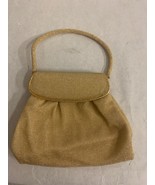 Vintage Josef Evening Bag, Gold Beaded Hand Made in France, Satin Lining - £30.93 GBP