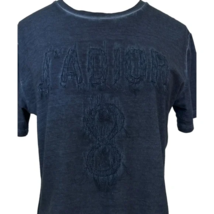 CHRISTIAN DIOR T-Shirt Top Tie-Dye Navy Blue Denim J&#39;ADIOR 8 Short Sleev... - £482.30 GBP