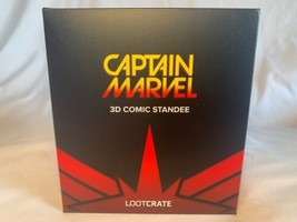 Captain Marvel 3D Comic Standee Loot Crate Exclusive March 2019 Statue NIB - £10.94 GBP