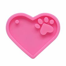 1/2PC Shiny Jewelry Making Heart Shape Cake Tool Silicone Mould Candy Chocolate  - £8.67 GBP