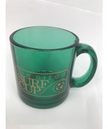 San Diego Surf Cup Soccer Coffee Mug USA Made Green Glass Very Rare Glass - $13.70 CAD