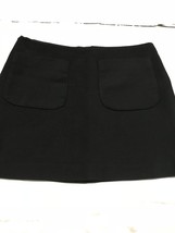 Jill Stuart Women&#39;s Skirt Black Lined 2 Pocket Mini Skirt Size 4 - $40.84
