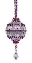 The Cracker Box  Inc Christmas Ornamen Kit Art Deco on Lavender w/ silver and pu - £30.45 GBP