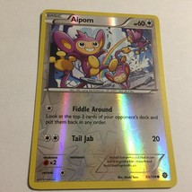 2016 Aipom Basic Reverse Holo Pokemon Card 90/114 - $50.12 MXN
