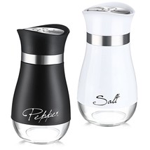 2 Pieces Salt And Pepper Shakers Set, Spice Dispenser With Stainless Steel Lid P - £16.23 GBP