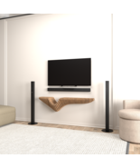 Batamex Parametric 48&quot; Floating Shelf Modern Geometric Wooden Wavy Wall ... - $314.82