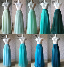 Gray Tea Length Tulle Skirt Outfit Bridesmaid Plus Size Tulle Midi Skirt image 12