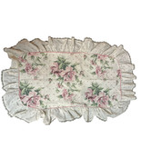 Vintage Floral Pillow Case Ruffled Standard Size Springs Industries 2 Pi... - £23.56 GBP