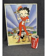 Vintage Betty Boop 1999 Car Hop Drive-In Diner  12&quot; x 16&quot; Tin Metal Sign - $8.91