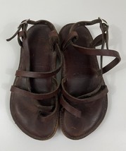 Piper &amp; Son Sandals Dave Piper Sandals Handmade USA Brown Leather 6 San Antonio - £21.13 GBP