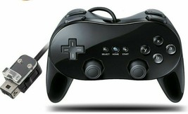 Pro Classic Game Remote Controller Pad Console Joypad For Nintendo Wii black USA - £14.89 GBP