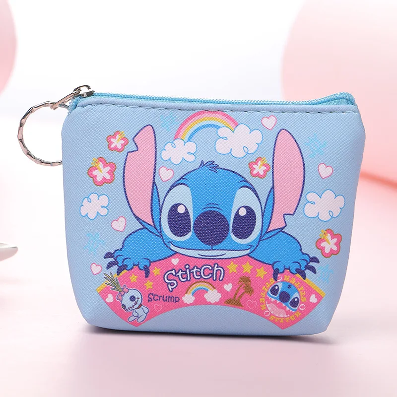 New Anime Stitch Coin Purse Kawaii Lilo Stitch Wallet Cute Angel Storage... - $4.50
