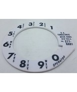 Vintage 1960&#39;s Rotary Phone Dial Cover  w/ Advertising S.A. Tomalonis Be... - $16.78