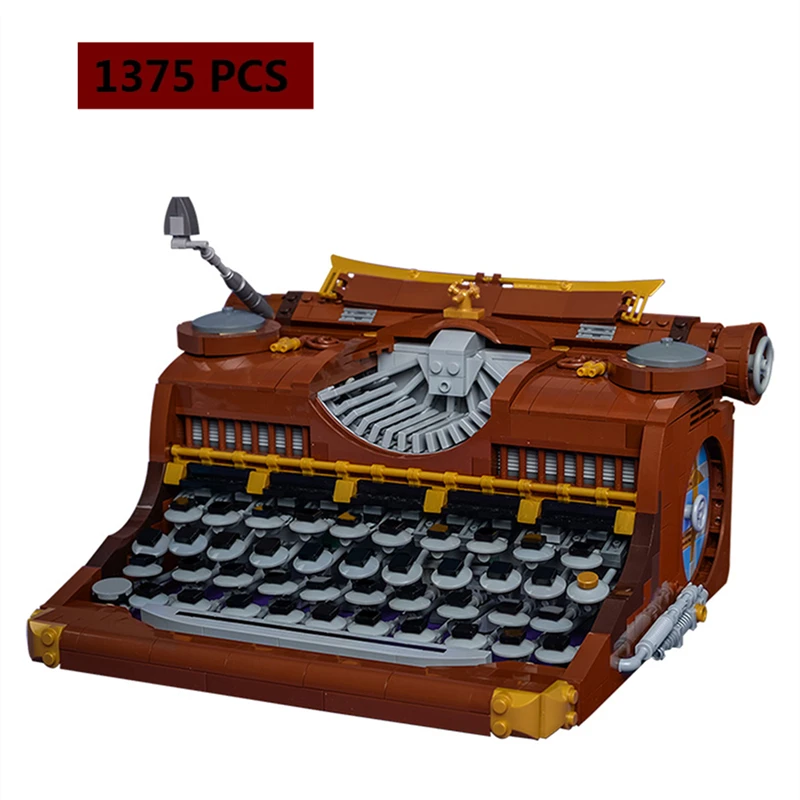 New 1375pcs Steam Retro Typewriter MOC Model Bricks Building Blocks F - £91.13 GBP