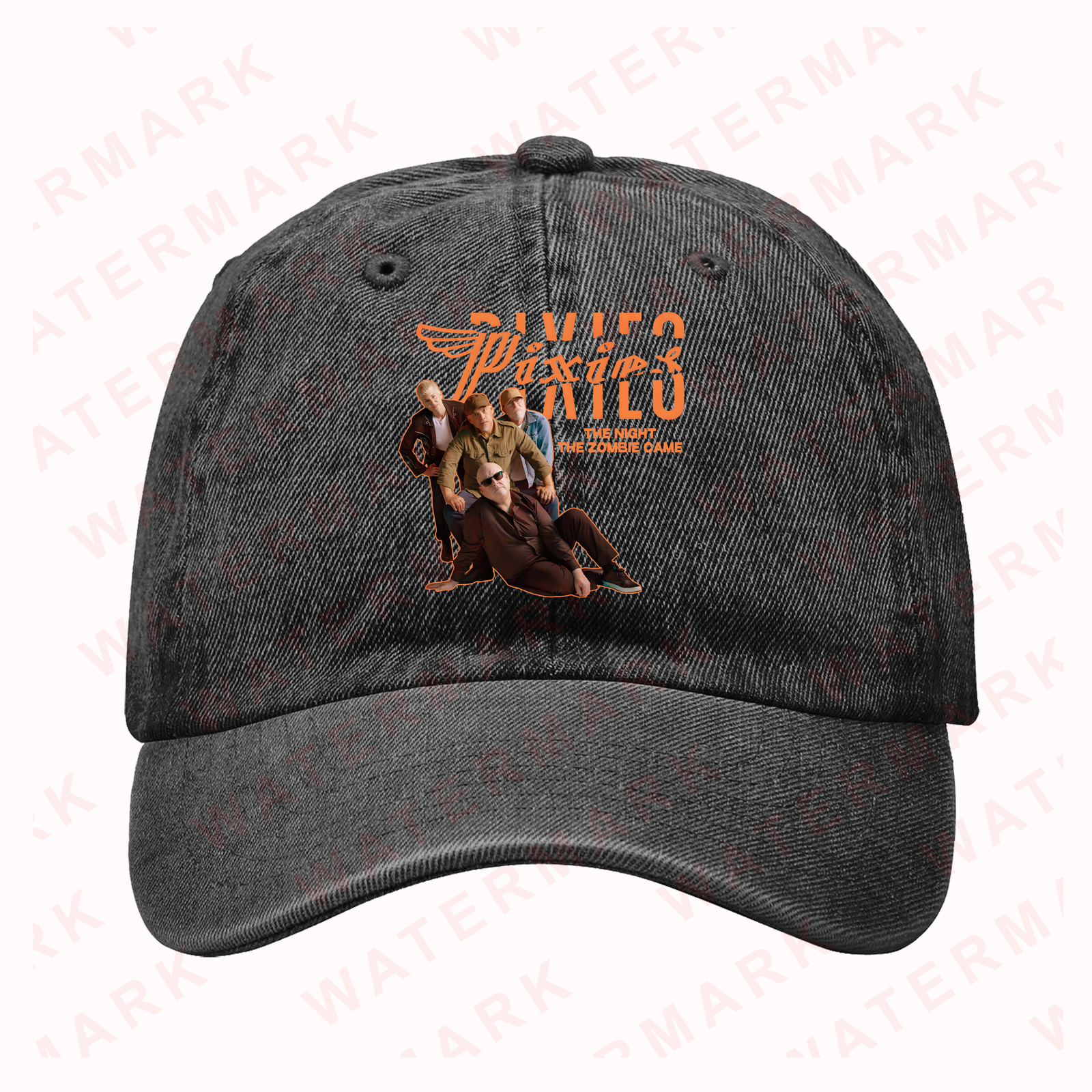 PIXIES THE NIGHT THE ZOMBIES CAME TOUR 2025 Denim Hat Cap - $21.00