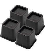 Bed Risers 3 Inch, Heavy Duty Square Furniture Frame Lift for Couch, Cha... - $21.63
