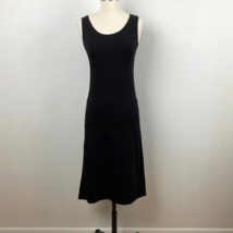 Mad Style Little Black Dress Rayon Knit Sheath Cocktail Scoop Neck Sleev... - $24.75