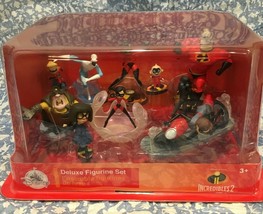 New Disney The Incredibles 2 Deluxe Figurine Set Action Figures - £72.15 GBP