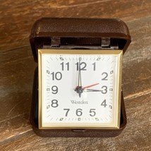 Vintage Alarm Clock - Westclox - Folding Travel - Eco Wind-Up - TESTED - £19.85 GBP