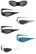 Rectangle Retro Irregular Oval Fashion Sunglasses - £12.89 GBP