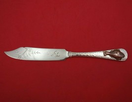 Antique Hammered Applied Gorham Sterling Silver Fish Knife Mixed Metal Aesthetic - £531.61 GBP