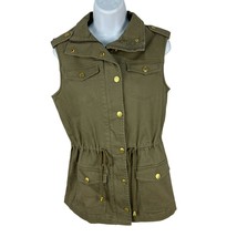 Celebrity Pink Womens Military Style Sleeveless Vest Jacket Size S Dusky... - $32.38