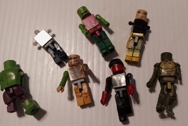 Euc Assorted Marvel Mini Mates Action Figures. Pieces &amp; Parts Lot - £19.35 GBP