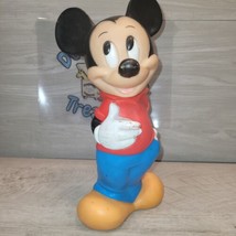 Vintage Mickey Mouse Figure 11&quot; Piggy Bank Illco Disney See Description  - $9.50