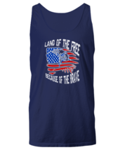 Independence Day TankTop Land Of The Free, 4th July,Independence Day Navy-U-TT  - £16.19 GBP