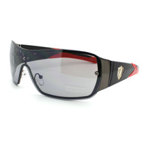 Mens Shield Sunglasses Sporty Racer Designer Fashion Hot Style More Colors New - £7.83 GBP