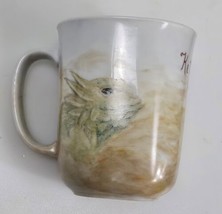 Vtg Horned Lizard Coffee Cup Mug Hand Painted Fired Kettleman Hills Joy Ewolt - £9.09 GBP