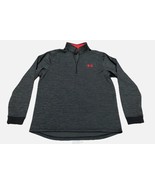 Under Armour Sweater Mens Medium Dark Gray Heathered Loose Coldgear Quar... - $16.14