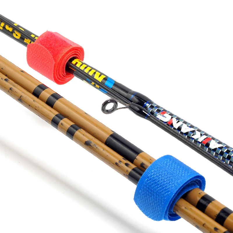 Sporting 1/3/5m Roll Fishing Rod Tie Holder SA Rod Belt Fastener Hook Loop Ties  - £23.52 GBP