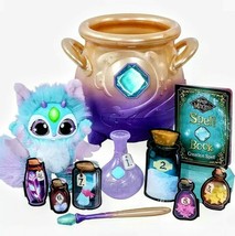 Magic Mixies Magical Misting Cauldron with Interactive 8&quot; Blue Plush Toy IN HAND - £109.56 GBP